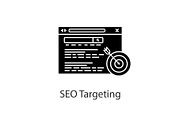 Targeted advertising glyph icon