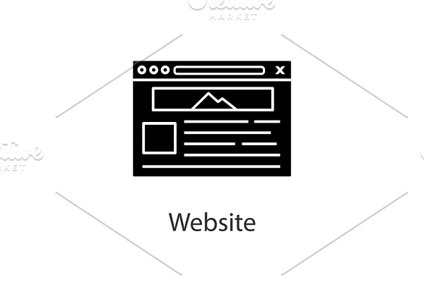 Website glyph icon
