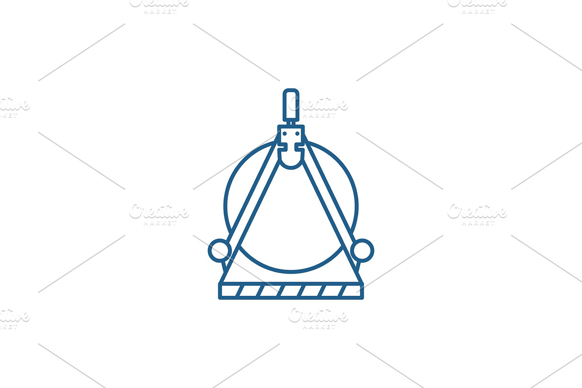Engineering calculation line icon in Illustrations - product preview 8