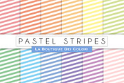Pastel Candy Stripes Digital Paper
