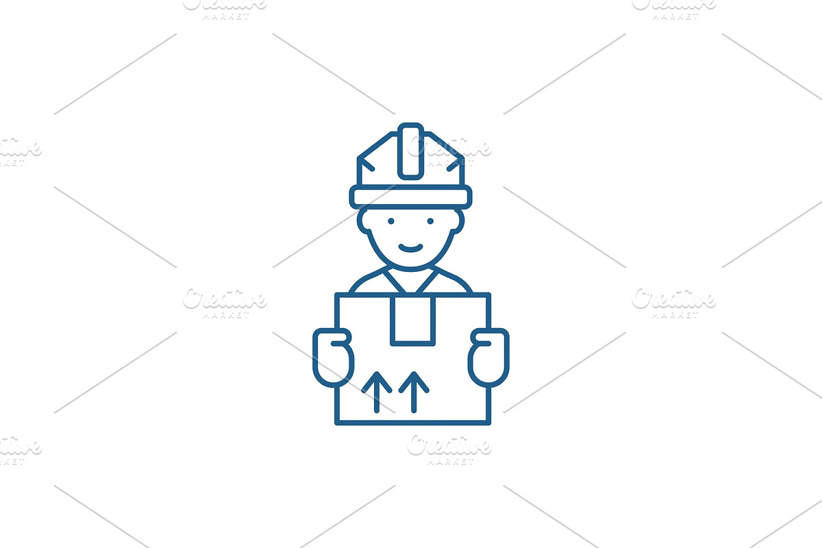 Express delivery line icon concept in Illustrations - product preview 8