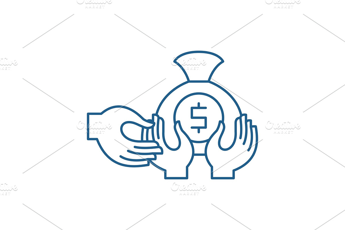 Financial fraud line icon concept in Illustrations - product preview 8
