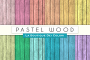 Pastel Wood Digital Textures