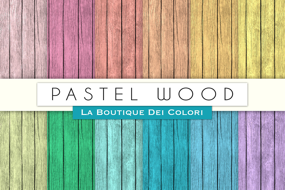 Pastel Wood Digital Textures