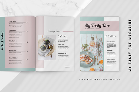 My Tasty One Food Catalogue in Magazine Templates - product preview 1