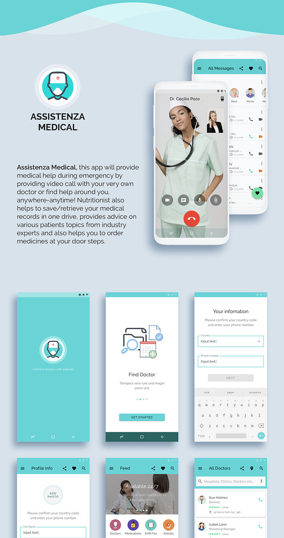 Assistenza Medical in App Templates - product preview 6