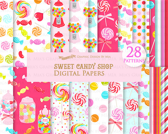 Sweet Candy, Candy Shop, Candy Store in Illustrations - product preview 5