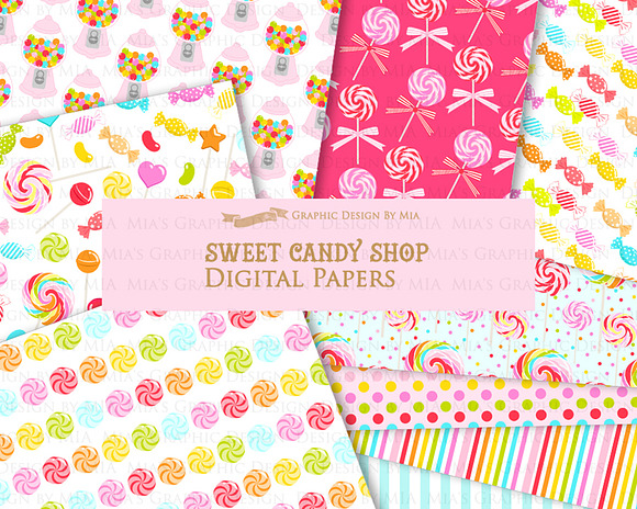 Sweet Candy, Candy Shop, Candy Store in Illustrations - product preview 6