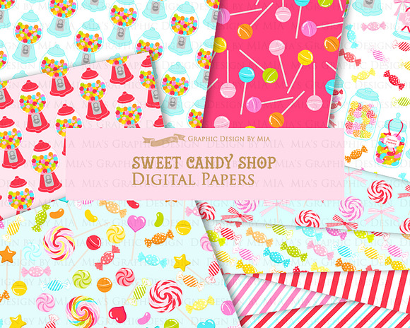 Sweet Candy, Candy Shop, Candy Store in Illustrations - product preview 8