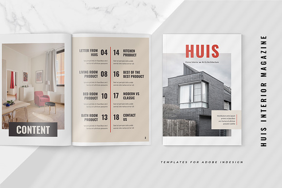 Huis - Property & Interior Magazine in Magazine Templates - product preview 1