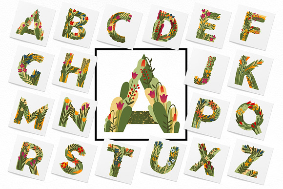 Spring Flower Lettering in Objects - product preview 5