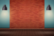 Red brick wall room with Billboard