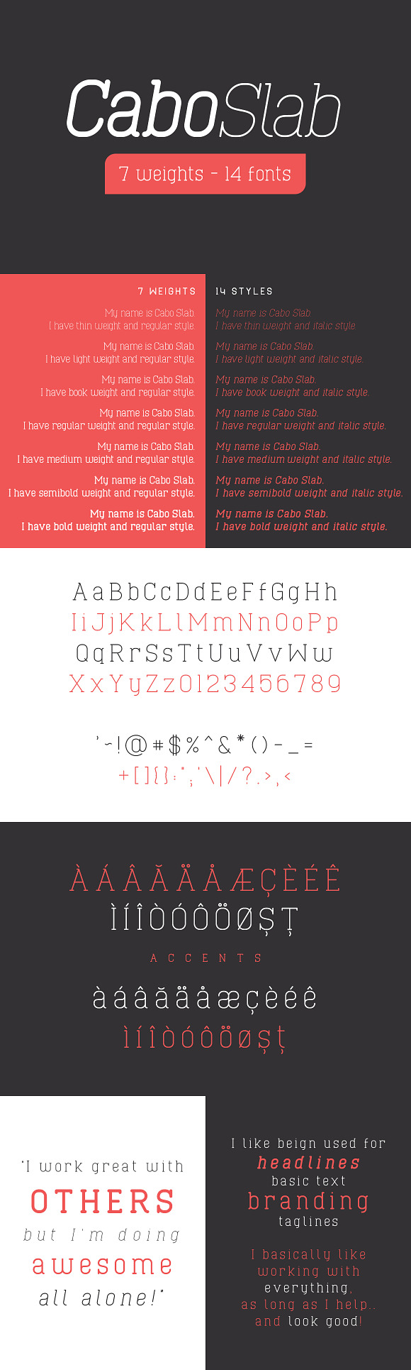 Cabo Rounded and Slab - Font Duo in Slab Serif Fonts - product preview 2
