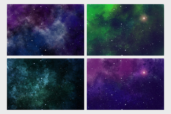 Watercolor Starry Sky in Textures - product preview 4