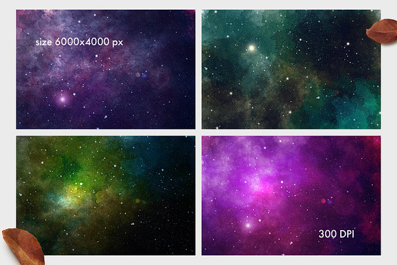 Watercolor Starry Sky in Textures - product preview 5