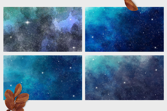 Watercolor Starry Sky in Textures - product preview 8