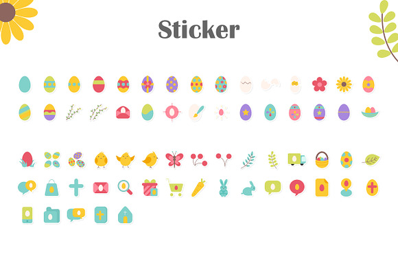 65 Easter Icons in Icons - product preview 3