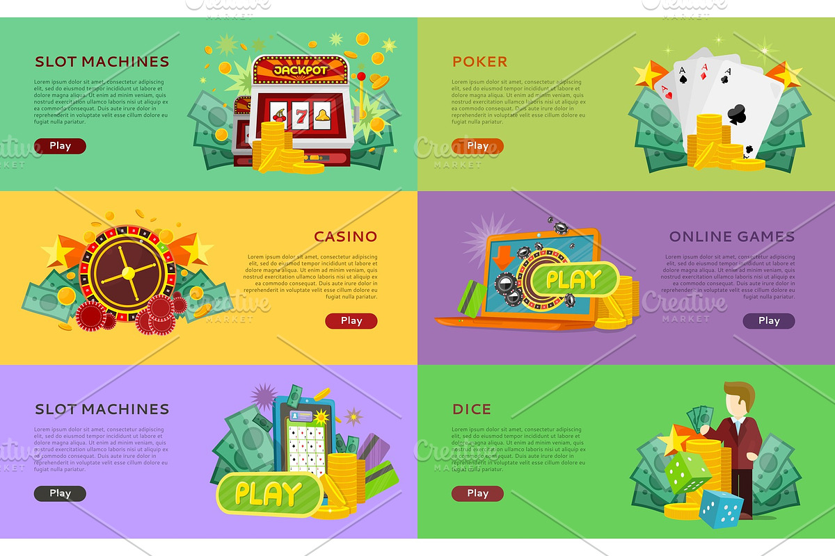 Slot Machines, Pocker, Online Games in Illustrations - product preview 8