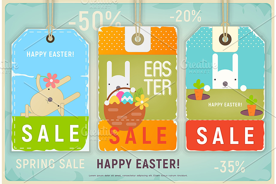 4 Easter Sale Tags