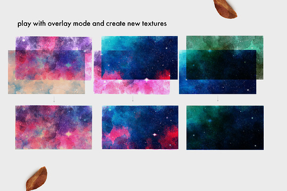 Watercolor Starry Sky in Textures - product preview 9