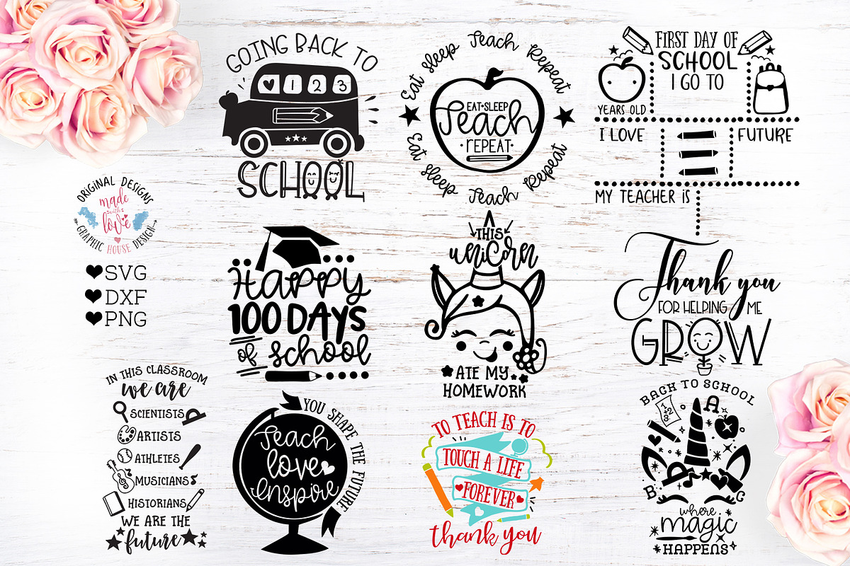 School - Back to School Cut Files in Illustrations - product preview 8