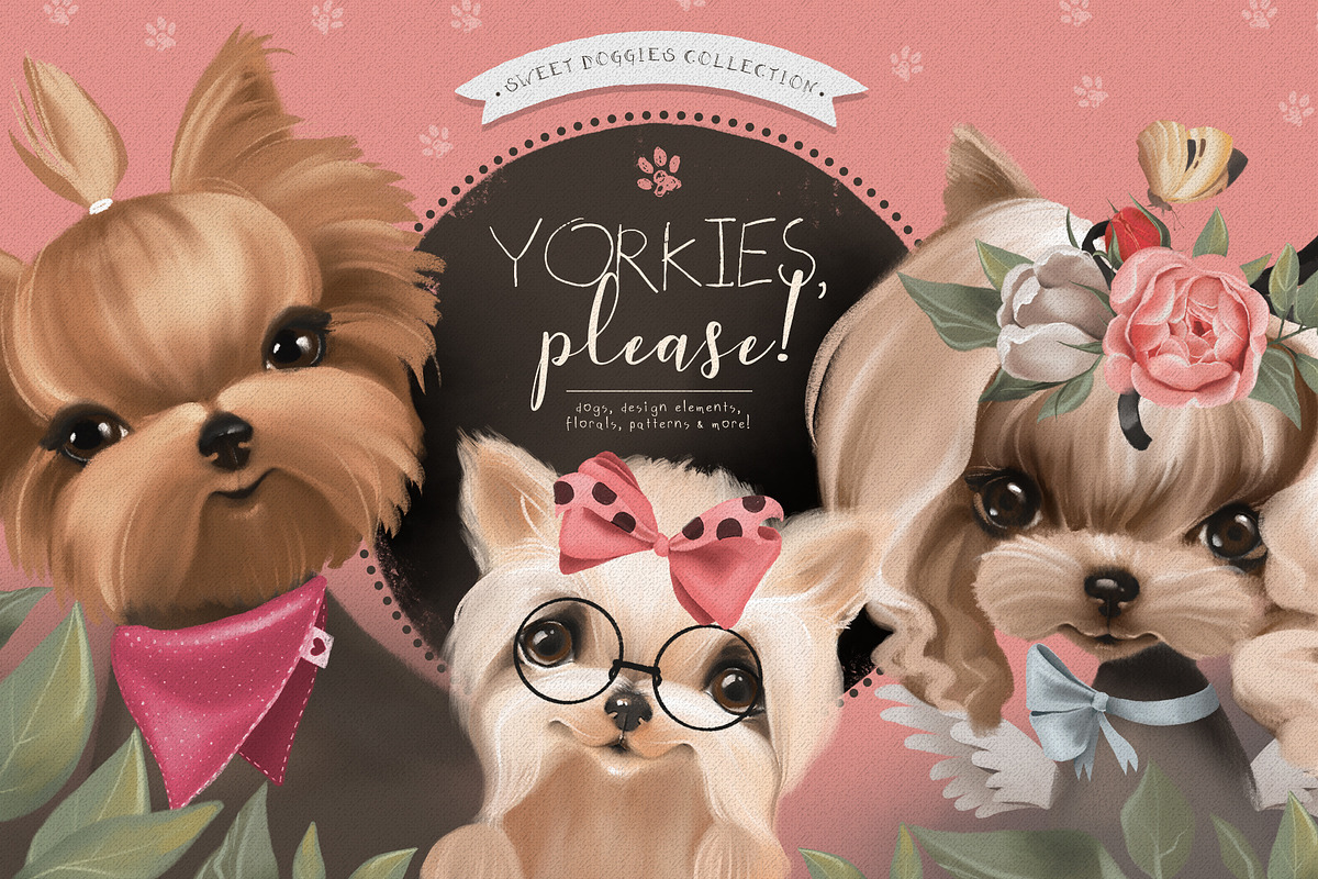 Yorkies, Please! in Illustrations - product preview 8