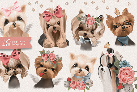 Yorkies, Please! in Illustrations - product preview 4