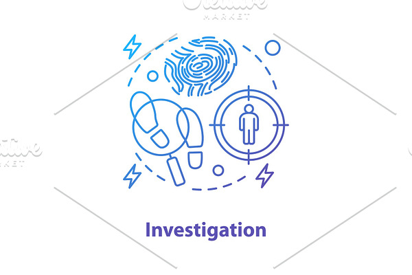Investigation concept icon