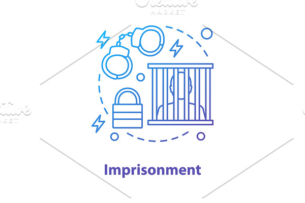 Imprisonment concept icon