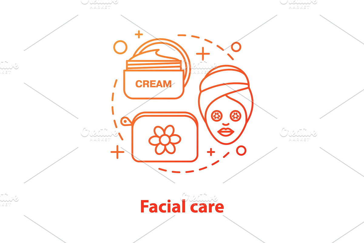 Facial care concept icon in Icons - product preview 8