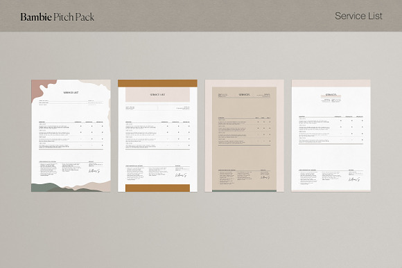 Bambie Pitch Pack in Letter Templates - product preview 5