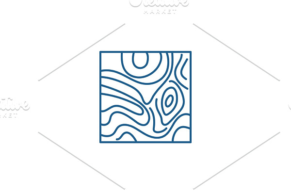 Floorboard line icon concept