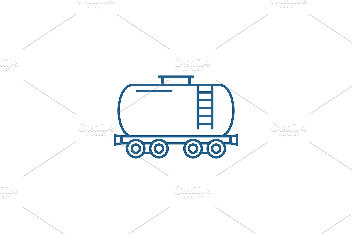 Fuel tank line icon concept. Fuel in Illustrations - product preview 8