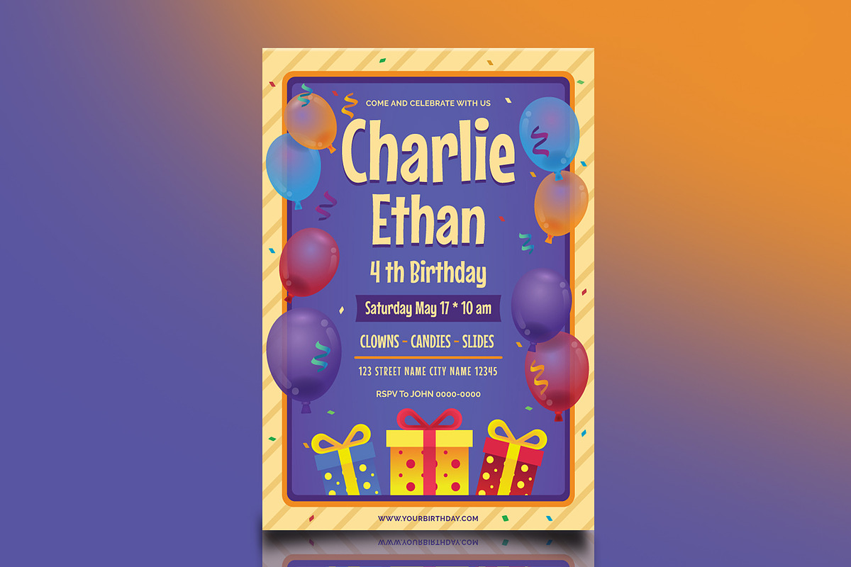 Birthday Flyer in Flyer Templates - product preview 8