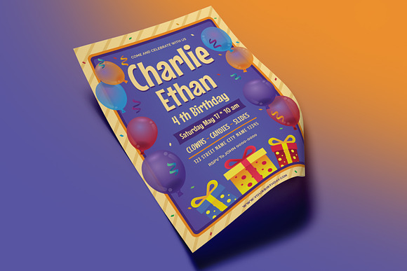 Birthday Flyer in Flyer Templates - product preview 1
