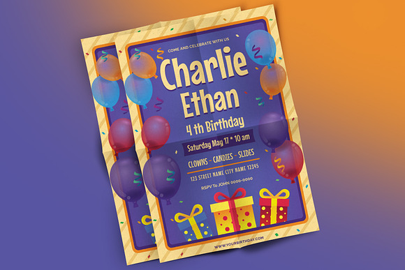 Birthday Flyer in Flyer Templates - product preview 2