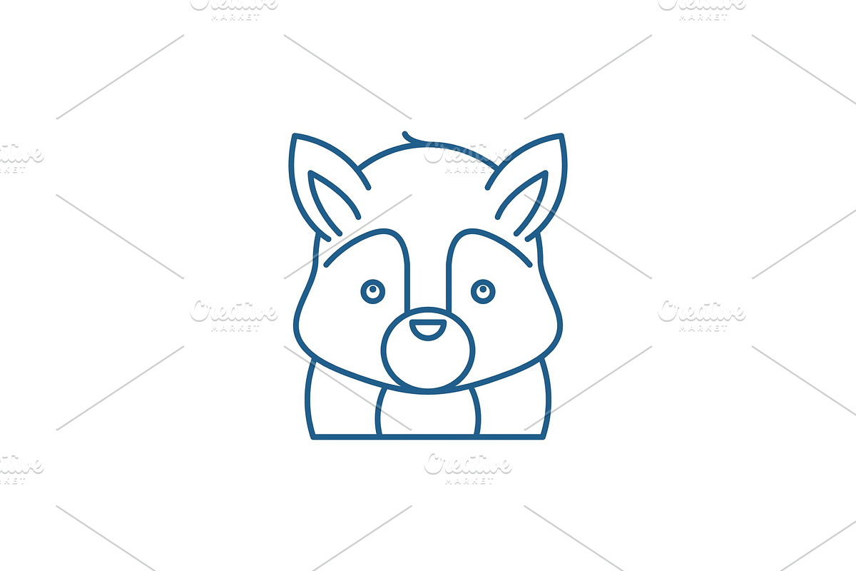 Funny squirrel line icon concept in Illustrations - product preview 8