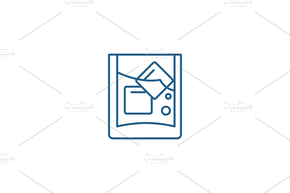 Glass of juice line icon concept in Illustrations - product preview 8