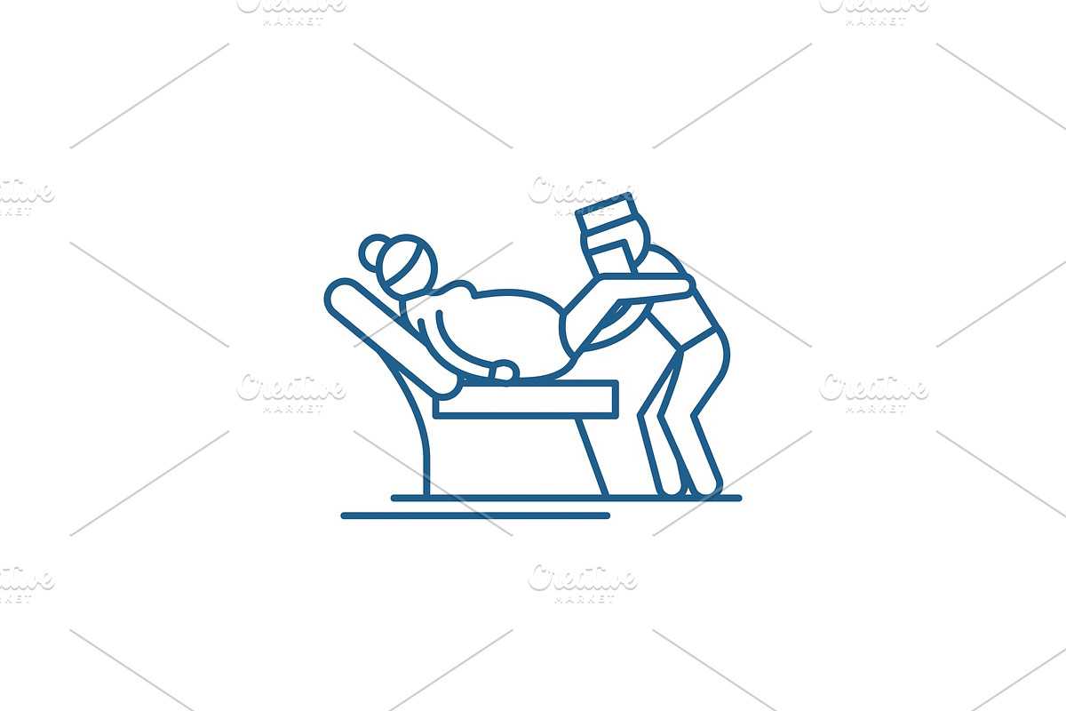Gynecologist line icon concept in Objects - product preview 8