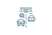 Highway line icon concept. Highway