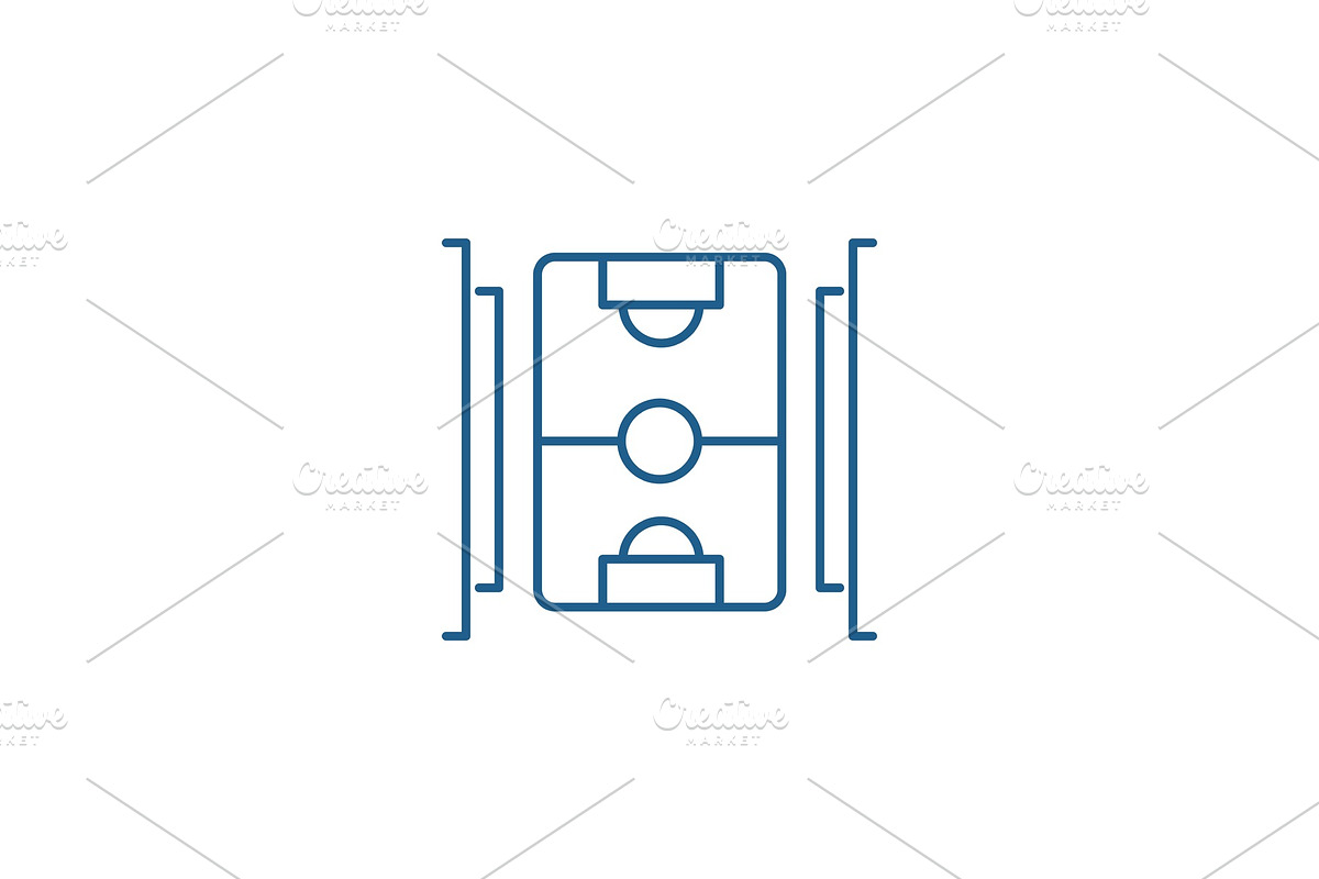 Hockey field line icon concept in Illustrations - product preview 8