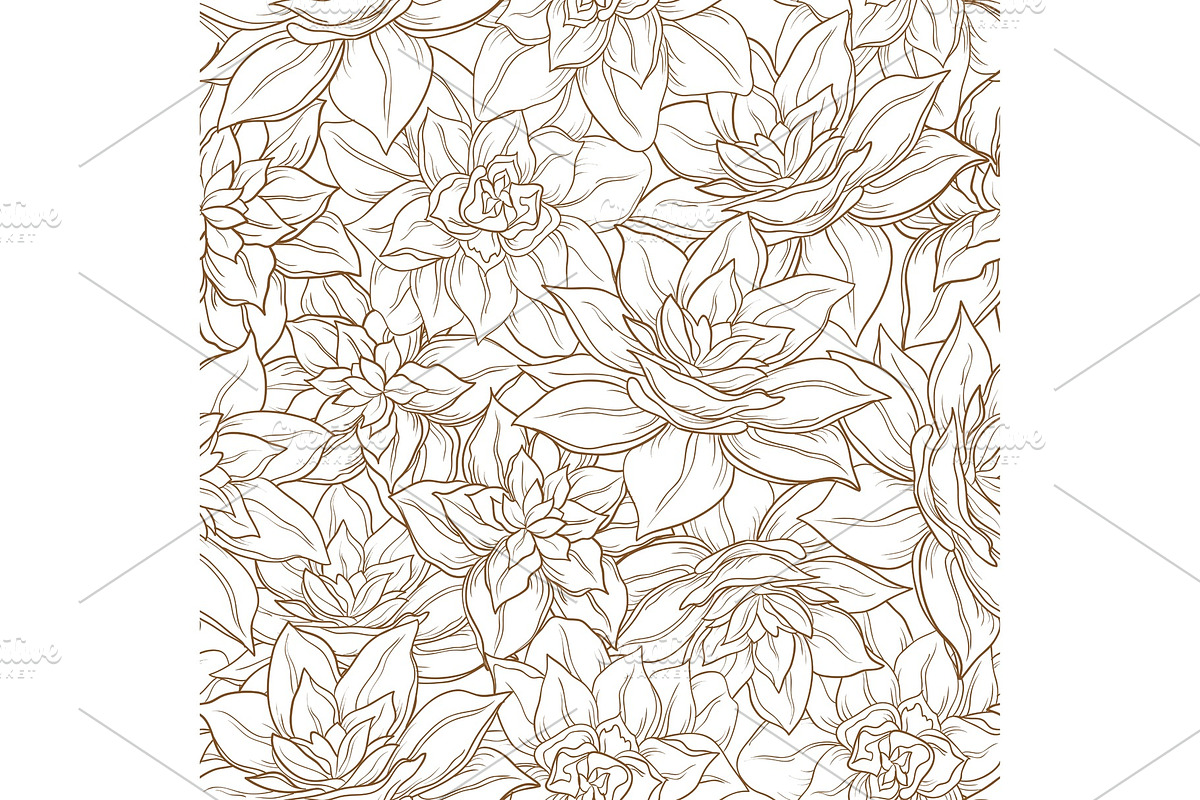 Seamless Floral Pattern in Patterns - product preview 8