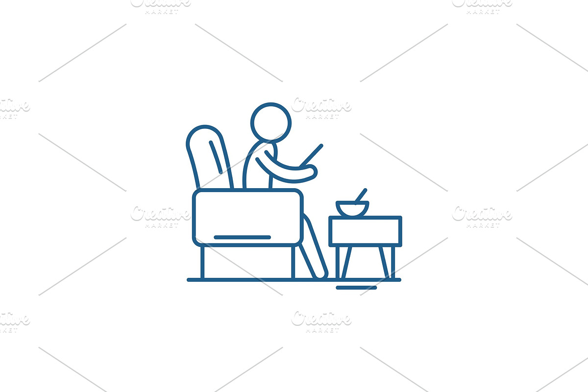 Home comfort line icon concept. Home in Illustrations - product preview 8