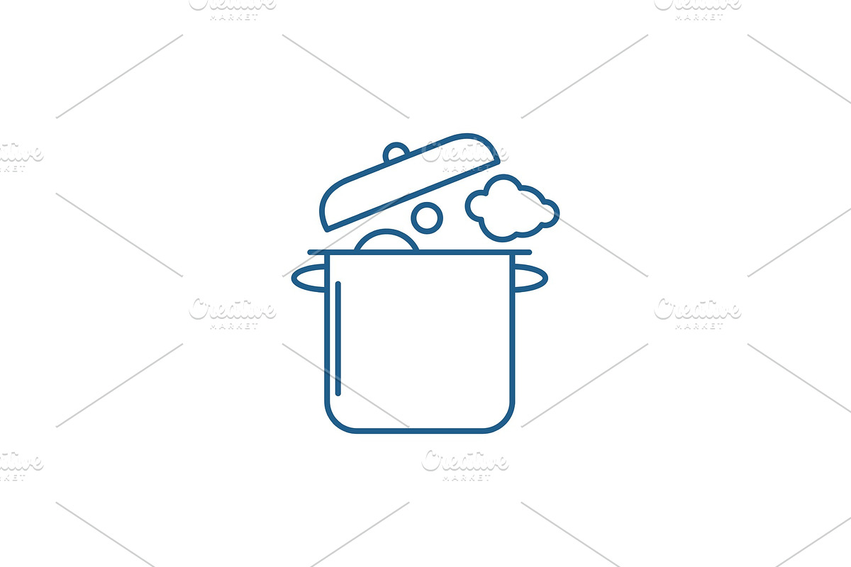 Home cooking line icon concept. Home in Illustrations - product preview 8