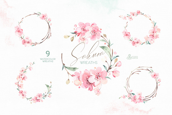 Sakura. Gentle Floral Collection in Illustrations - product preview 1