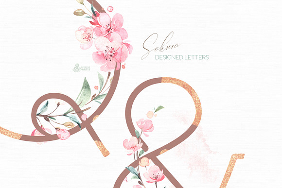 Sakura. Gentle Floral Collection in Illustrations - product preview 5