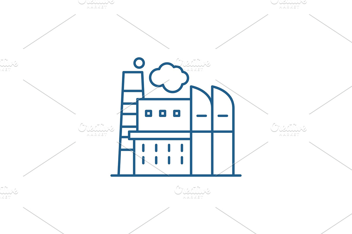 Industrial centre line icon concept in Illustrations - product preview 8