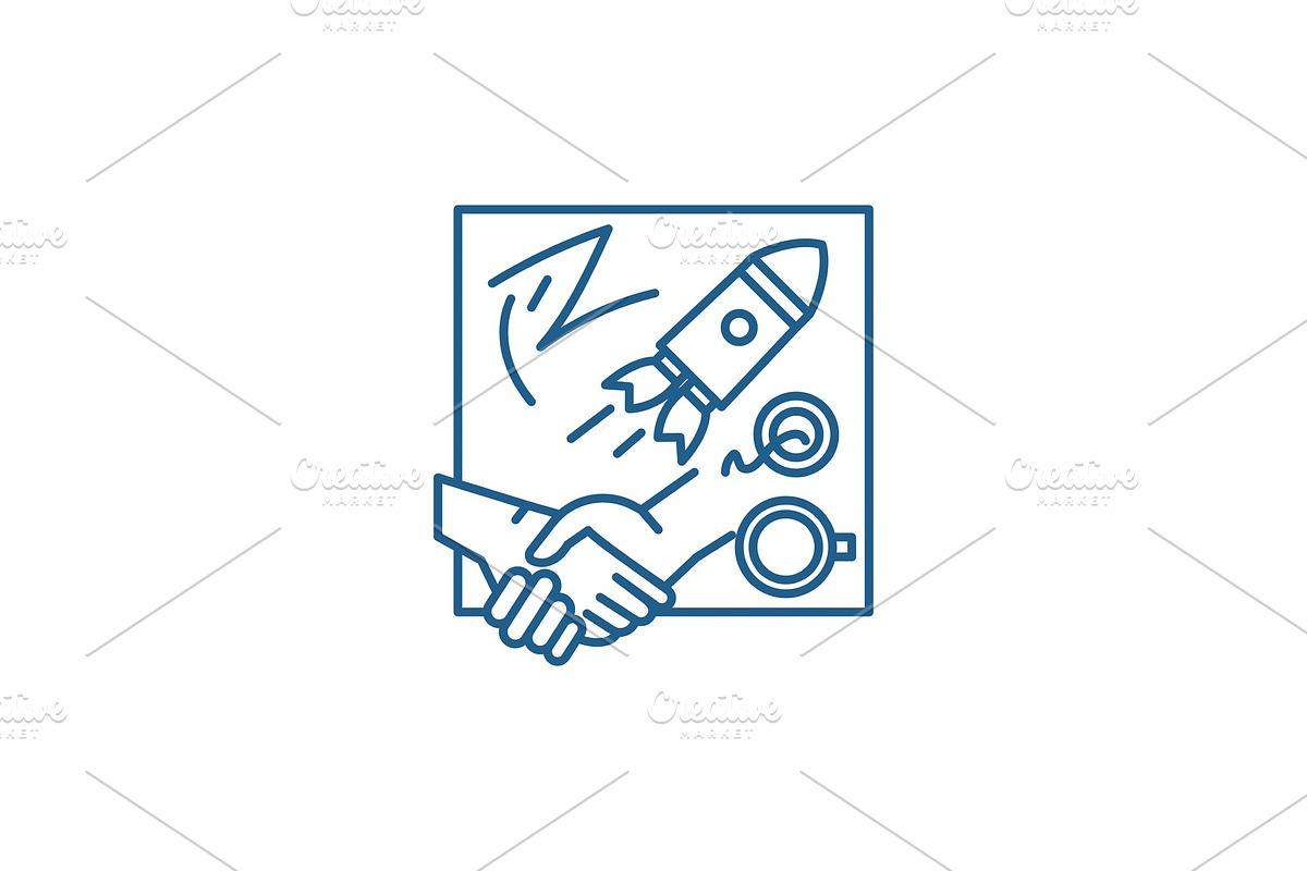 Innovative solutions line icon in Illustrations - product preview 8