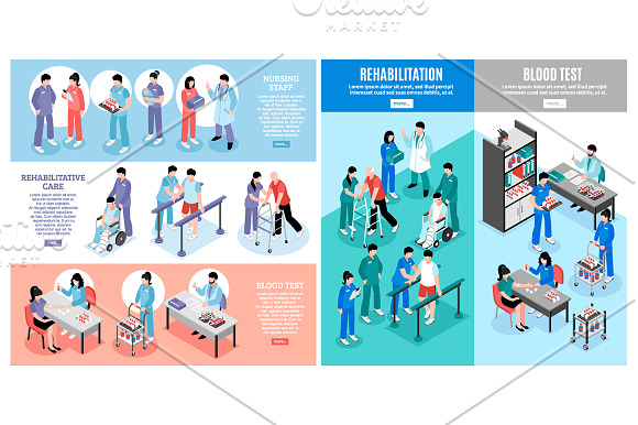 Hospital Staff Isometric in Illustrations - product preview 2