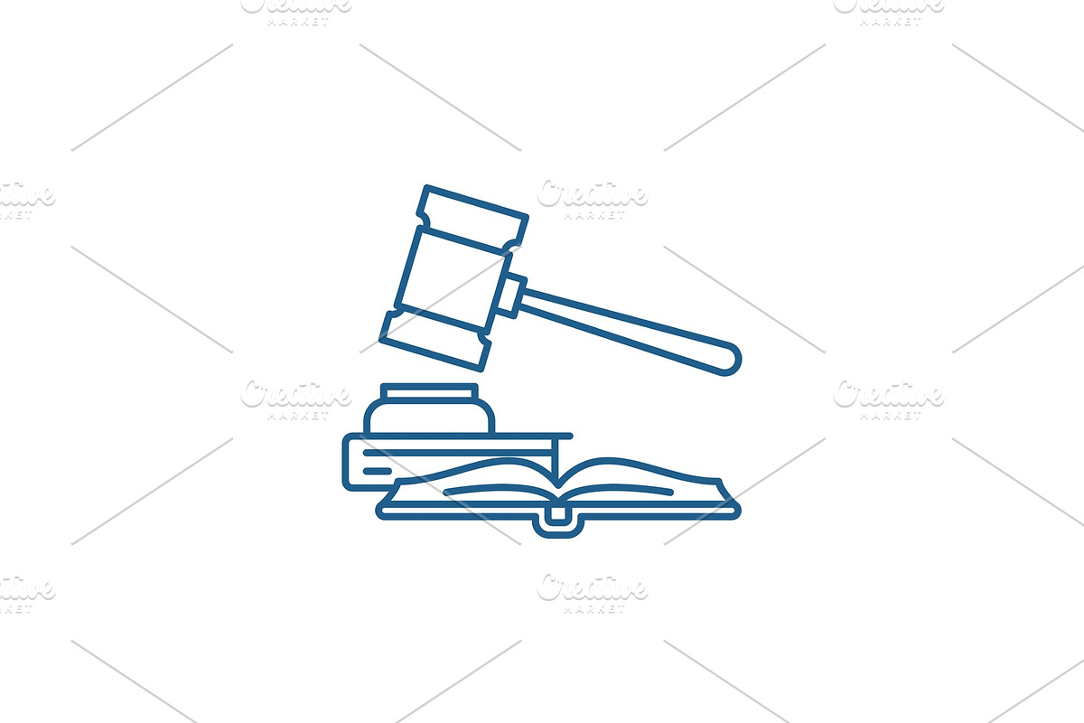 Intellectual property line icon in Illustrations - product preview 8